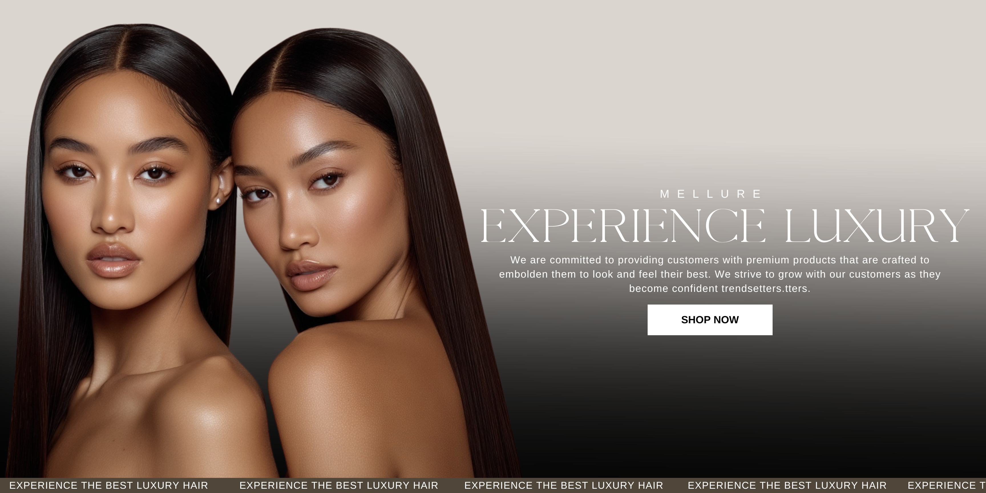 Luxury human hair extensions for a seamless look