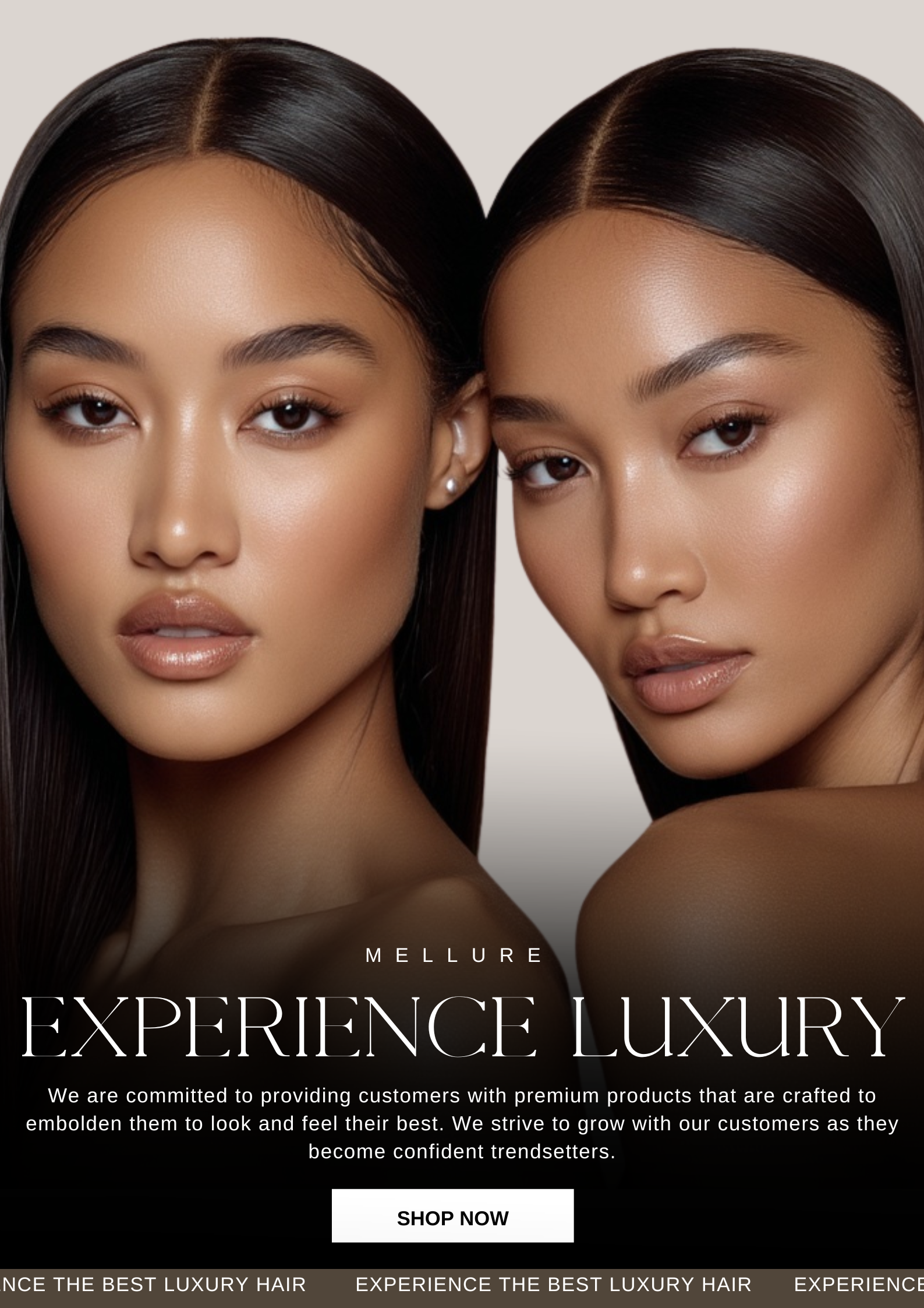 High-quality virgin human hair extensions